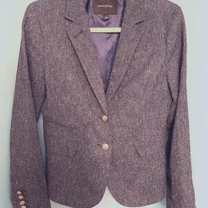 Banana Republic NAVY TWEED blazer SIZE 2
